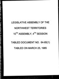 64-85 (1) CHIEFS AND METIS BD, MEETING - AFFIRMS SUPPORT FOR THE ALLIANCE CAPABLE OF ADDRESSING ISSUES OF CONST DEV DIVISION AND THE SELECTION OF A BOUNDARY