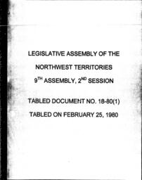 18-80 (1) NWT LIQUOR CONTROL SYSTEM AND LIQUOR LICENSING BOARD, 25TH ANNUAL REPORT APRIL 1, 1978 TO MARCH 31, 1979