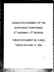 05-80 (2) COALITION OF TERRITORIAL GOVERNMENT AND DENE NATION