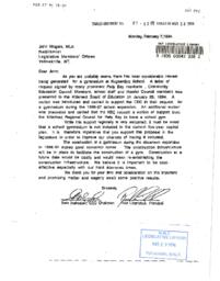 57-12(5) - Letter from the Pelly Bay Community Education Council, Concerning a Request for a Gymnasium to be Added to the School When the School is Extended in 1996-97