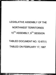 12-87 (1) PETITION FROM CHESTERFIELD INLET RESPECTING VACATION TRAVEL ASSISTANCE REGULATIONS