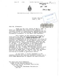 65-87(1) - Letter Regarding Meech Lake Accord