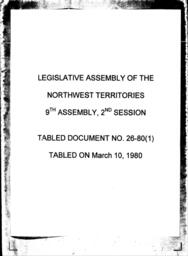 26-80 (1) MACKENZIE RIVER AREA HEALTH SERVICES STUDY