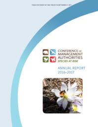 447-18(2) - Conference of Management Authorities Species at Risk Annual Report 2016-2017 