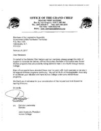 275-18(2) - Letter from Herb Norwegian, Grand Chief of Dehcho First Nations 