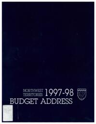 Budget Address 1997-1998 Northwest Territories