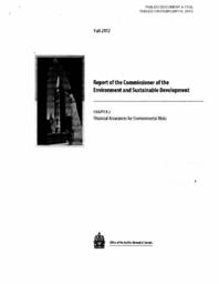 004-17(4) - Report of the Commissioner of the Environment and Sustainable Development - Fall 2013, Chapter 2 