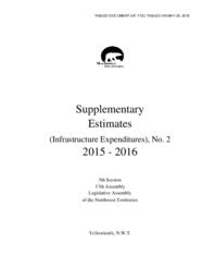 247-17(5) - Supplementary Estimates (Infrastructure Expenditures), No. 2, 2015-2016 