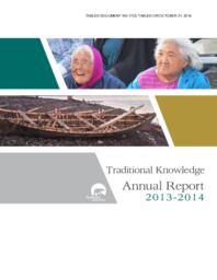 163-17(5) - Traditional Knowledge Annual Report 2013-2014 