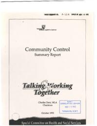 02-12(4) - Community Control Summary Report Talking and Working Together - cover page