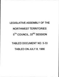 05-33 Brief from Patricia S. Barry on need for neighborhood kindergarten - west Inuvik