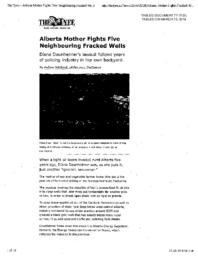 077-17(5) - Article from the Tyee, February 28, 2014: Alberta Mother Fights Five Neighbouring Fracked Wells 