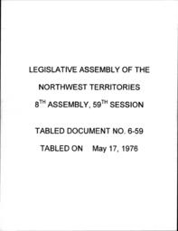 06-59 THE TRAVEL INDUSTRY IN THE NWT, 1975