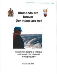 15-16(1) - Diamonds are forever, Our mines are not: Recommendations to improve and sustain the diamond mining industry