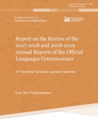 CR 07-19(2) - Report on the Review of the 2017-2018 and 2018-2019 Annual Reports of the Official Languages Commissioner