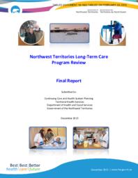 018-18(2) - Northwest Territories Long-Term Care Program Review Final Report, December 2015 