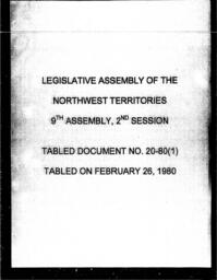 20-80 (1) RESEARCH AND DEVELOPMENT IN CANADA, REPORT OF THE AD HOC ADVISORY COMMITTEE TO THE MINISTER OF PERSONNEL AND RENEWABLE RESOURCES