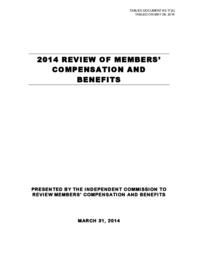 083-17(5) - 2014 Review of Members' Compensation and Benefits 