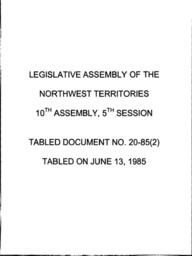 20-85 (2) AN ACT TO AMEND AND REPEAL CERTAIN ACTS HAVING REGARD TO THE CANADIAN CHARTER OF RIGHTS AND FREEDOMS