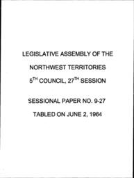 09-27-  Sessional paper Territorial Corrections Program