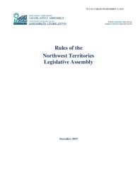 02-19(1) - Draft Rules of the Legislative Assembly dated December 2019 