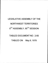 02-65 FINANCIAL MANAGEMENT AND CONTROL STUDY REPORT ON THE GOVERNMENT OF THE NWT, JULY 1977