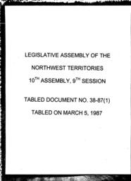 38-87 (1) A LETTER FROM THE FORT NORMAN BAND COUNCIL CONCERNING THE NEED FOR A SENIOR CITIZENS HOME IN FORT NORMAN