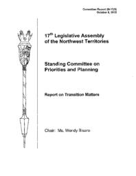 CR 28-17(5) - Standing Committee on Priorities and Planning Report on Transition Matters