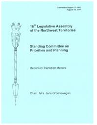 CR 11-16(6) - Standing Committee on Priorities and Planning Report on Transition Matters