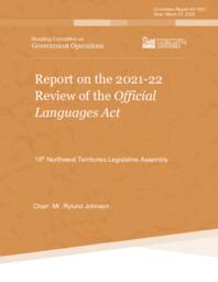 CR 49-19(2) - Report on the 2021-22 Review of the Official Languages Act