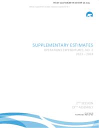 967-19(2) - Supplementary Estimates (Operations Expenditures), No. 2, 2023-2024