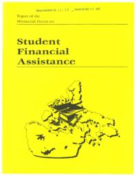 011-13(5) - Report of the Ministerial Forum on Student Financial Assistance