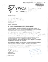 107-15(4) - Package of Correspondence Regarding YWCA Contribution Agreement