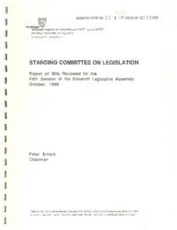 Committee Reports - 11th Assembly