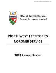 0218-20(1) - Northwest Territories Coroner Service 2023 Annual Report