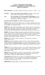 Canada-Northwest Territories agreement on French language services 2020-2021 to 2022-2023 = Entente Canada-Territoires du Nord-Ouest relative aux services en français 2020-2021 à 2022-2023